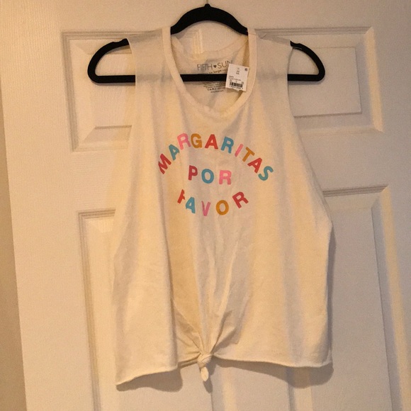 Fifth Sun Tops - NWT Margaritas Por Favor tank top